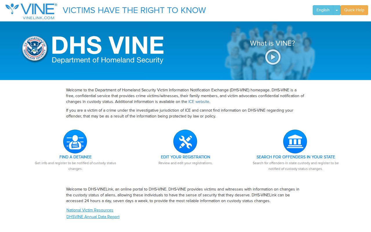 Clinch County VINE inmate release check through VINELink